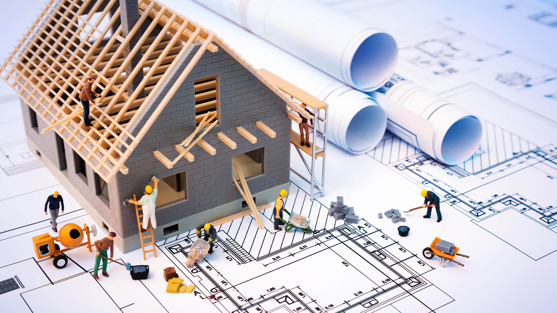 Construction planning and building work